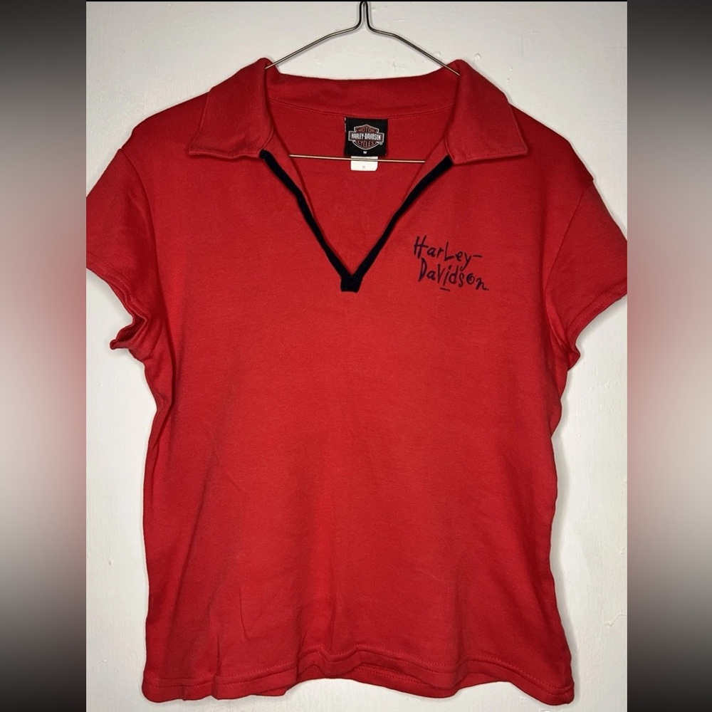 Vintage Harley-Davidson Red Polo Shirt